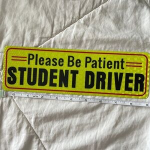Please Be Patient Student Driver Magnet